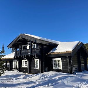 Log Cabin On Natrudstilen Sjusjoentrail Outside Villa Exterior photo