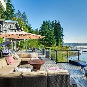 Waterfront Allyn Retreat With Guest House And Beach! Exterior photo