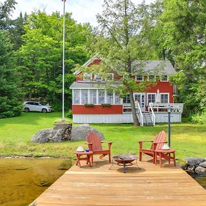 Authentic 1912 Adirondack Lake Camp With Fire Pit Stratford Exterior photo