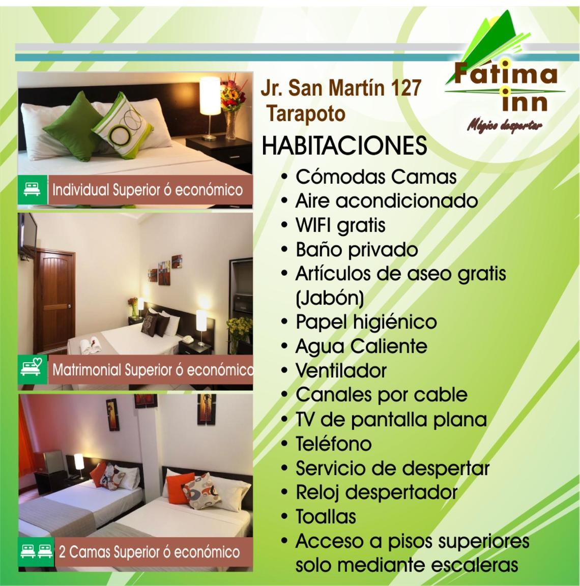 Hotel Fatima Inn Tarapoto Exterior photo