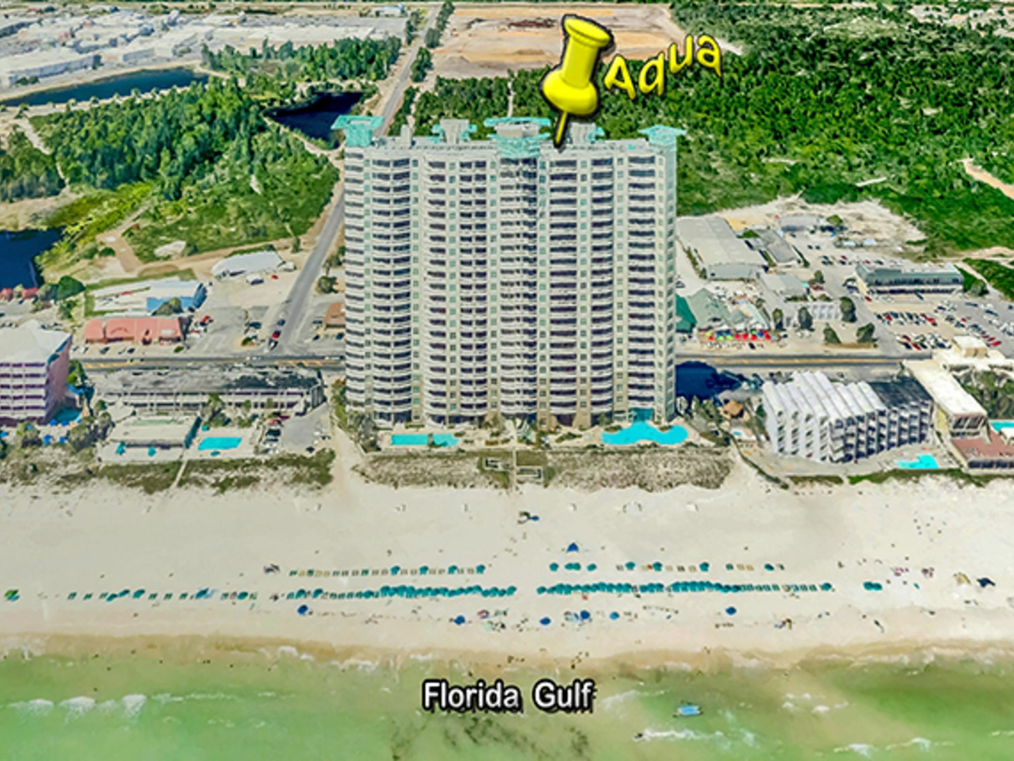 Aqua Gulf Front Resort Panama City Beach Exterior photo