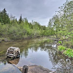 Rustic Cabin On Au Sable River With Fire Pit And Dock! Frederic Exterior photo