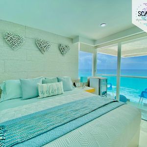 Ocean View Modern Condo & Luxury Amenities Cancun Exterior photo