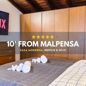 10' From Malpensa Casa Moderna, Netflix & Wi-Fi Apartment Casorate Sempione Exterior photo