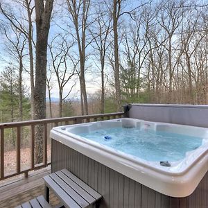 Serenity Now Mountain View Firepit Hot Tub Pet-Friendly Mineral Bluff Exterior photo