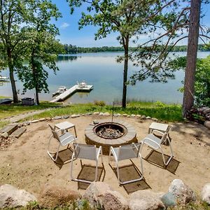 Waterfront Pequot Lakes Cabin With Fire Pit! Exterior photo