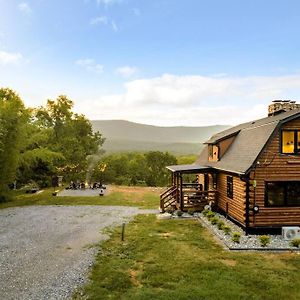 Riverside Rose Cabin: Luxe*Logcabin*Mtnview*Sleeps12*Secluded*Shenandoah Rileyville Exterior photo