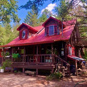 Chalet En Bois Rond Mauricie Villa Saint-Alexis-des-Monts Exterior photo