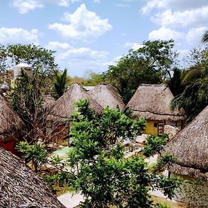 Aldea Maya Toktli Origenes - Wifi Starlink - Alberca - Tour Virtual Sostenibilidad & Cultura Local Izamal Exterior photo