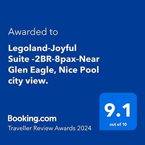 Legoland-Joyful Suite -2Br-8Pax-Near Glen Eagle, Nice Pool City View. Nusajaya  Exterior photo