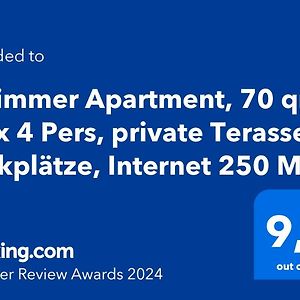 2 Zimmer Apartment, 70 Qm, Max 4 Pers, Private Terasse, 2 Parkplatze, Internet 250 Mbit Gaertringen Exterior photo