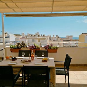 Seaside Penthouse With Huge Terrace, Parking, Ac, & Pool Apartment Torremolinos Exterior photo