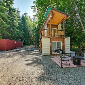 Unique Container Studio With Deck And Fire Pit! Apartment Buckley Exterior photo