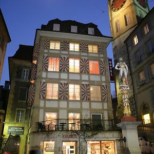 Le Cafe-Hotel De L'Aubier Neuchatel Exterior photo