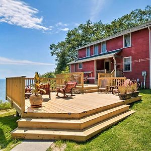 Rustic Lake House On Lake Champlains Barney Point Colchester Exterior photo