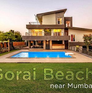 Oceanfront 4 Bed Private Pool Gorai Beach Villa Near Mumbai Exterior photo