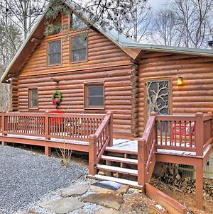 Quintessential Blue Ridge Log Cabin With Hot Tub! Villa Exterior photo