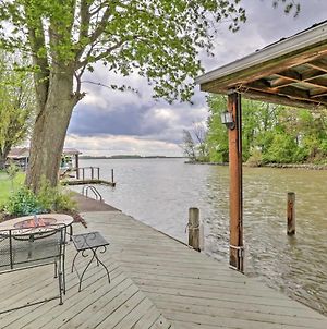 Waterfront Indian Lake House Deck And Private Dock! Villa Lakeview Exterior photo