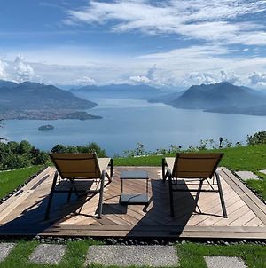 Private Luxury Spa & Silence Retreat With Spectacular View Over The Lake Maggiore Stresa Exterior photo
