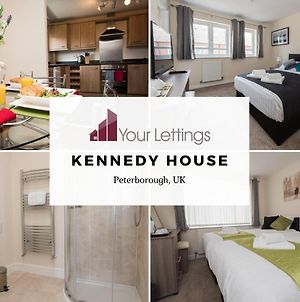 6-Bedroom Contractor House With 6 Bathrooms, Free Wifi And Parking - Kennedy House By Your Lettings Peterborough Exterior photo