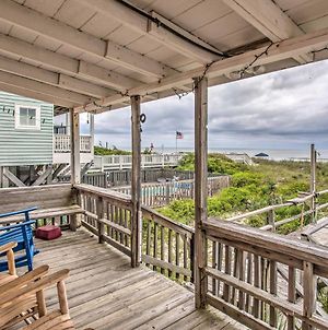 Rustic Beachfront Cottage With Deck And Boardwalk Holden Beach Exterior photo