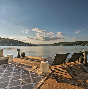 Waterfront Harveys Lake House With Private Dock! Exterior photo