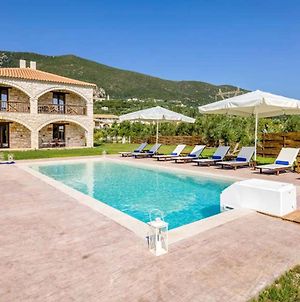 Luxury Villa Stagio With Private Swimming Pool Alykes  Exterior photo