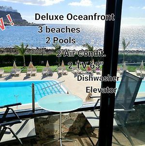 Oceanfront Deluxe-45M, 2 Largepools, 2Aircondition, 2Tv-65"4K, Dishwasher,Trasfer Ext,Lift,3 Beaches Apartment Playa Del Cura  Exterior photo