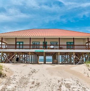Dauphin Charm - Gulf Front! Pet Friendly - Wrap Around Porch With Observation Deck And Outdoor Seating Home Dauphin Island Exterior photo