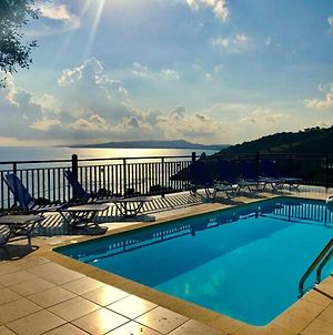 Villa Laurian Overlooking The Ionian Sea With Private Pool And Magnificent Views Skinaria Exterior photo