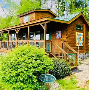 It'S Five O'Clock Here - Cozy Waterfront Cabin With A Hot Tub On The Blue Ridge Parkway! Pet Friendly Villa Fancy Gap Exterior photo