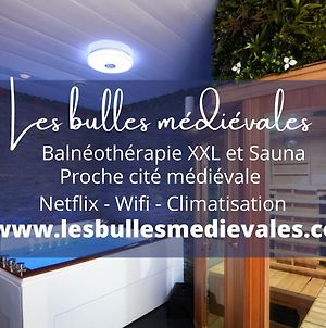 Les Bulles Medievales - Appartement Dedie Au Bien Etre Avec Spa Et Sauna - Netflix Et Wifi - Climatisation Carcassonne Exterior photo