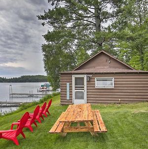 Lakefront Minocqua Cabin With Dock And Fire Pit! Villa Exterior photo