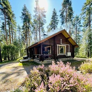 A Unique Cottage In A Pine Forest By The Lake Tammela Exterior photo