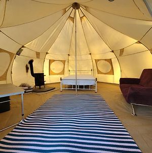 Bell Tent With Log Burner, Double Bed, Sofa Bed And Cooking Facilities On Small Campsite Just Bring Bedding Hassle Free Camping Hotel Narberth Exterior photo