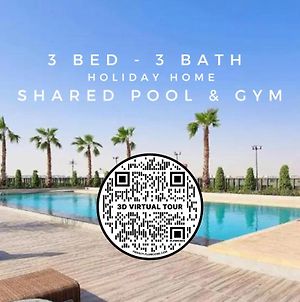 3 Master Bedrooms Villa! Shared Heated Pools, Kids Playground, Gym & Tennis Dubai Exterior photo