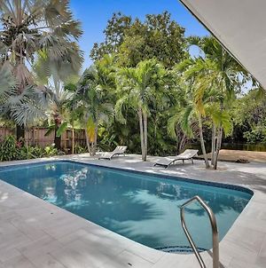 Waterfront Tropical Oasis 4 Bedroom Pool Home Fort Lauderdale Exterior photo