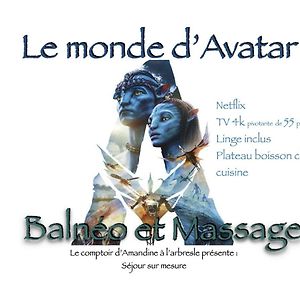 Le Monde D Avatar Avec Balneo Et Table De Massage Apartment L'Arbresle Exterior photo