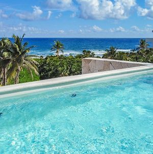 Oceanview Penthouse & Private Rooftop Plunge Pool Villa Akumal Exterior photo