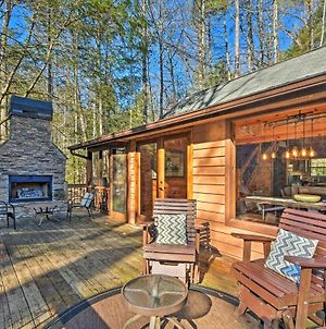 Blue Ridge Mtns Creekside Cabin With Hot Tub And Pier! Villa Exterior photo