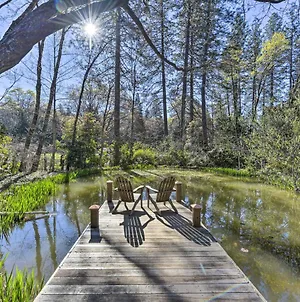 Secluded Cottage On 2 And Acres With Pond, Dock And Bbq Grass Valley Exterior photo